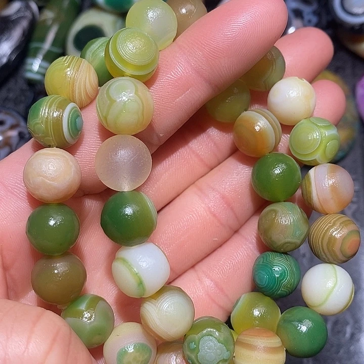 风***动玛瑙/玉髓合金颈饰