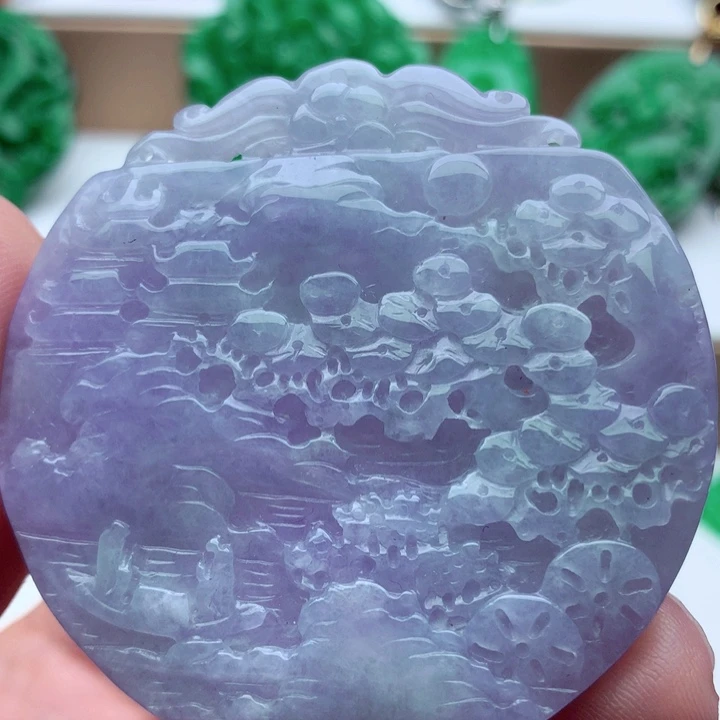 翡翠未镶嵌吊坠(不含链)