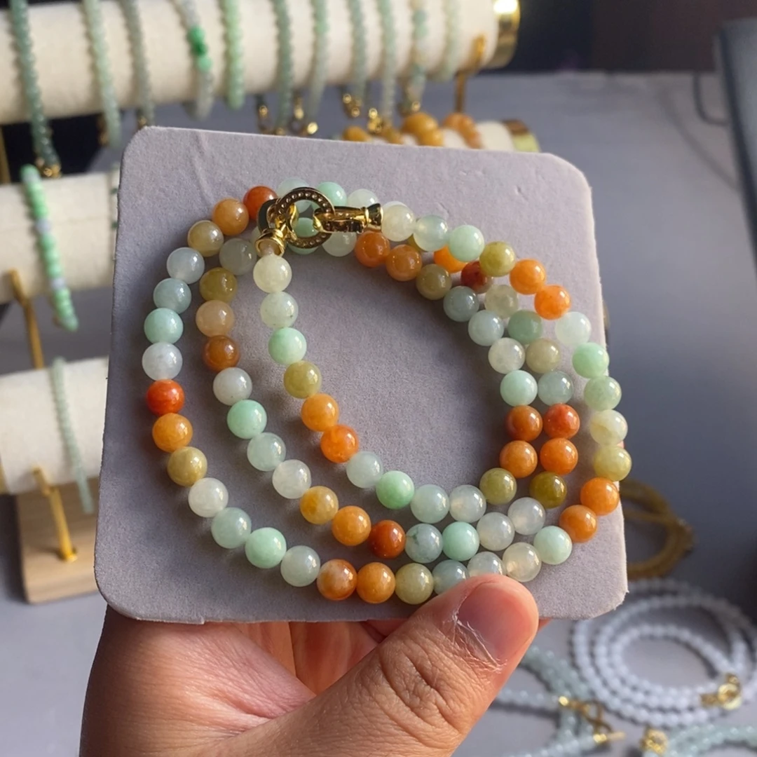 定制翡翠未镶嵌3 缅甸翡翠A货卡7.2