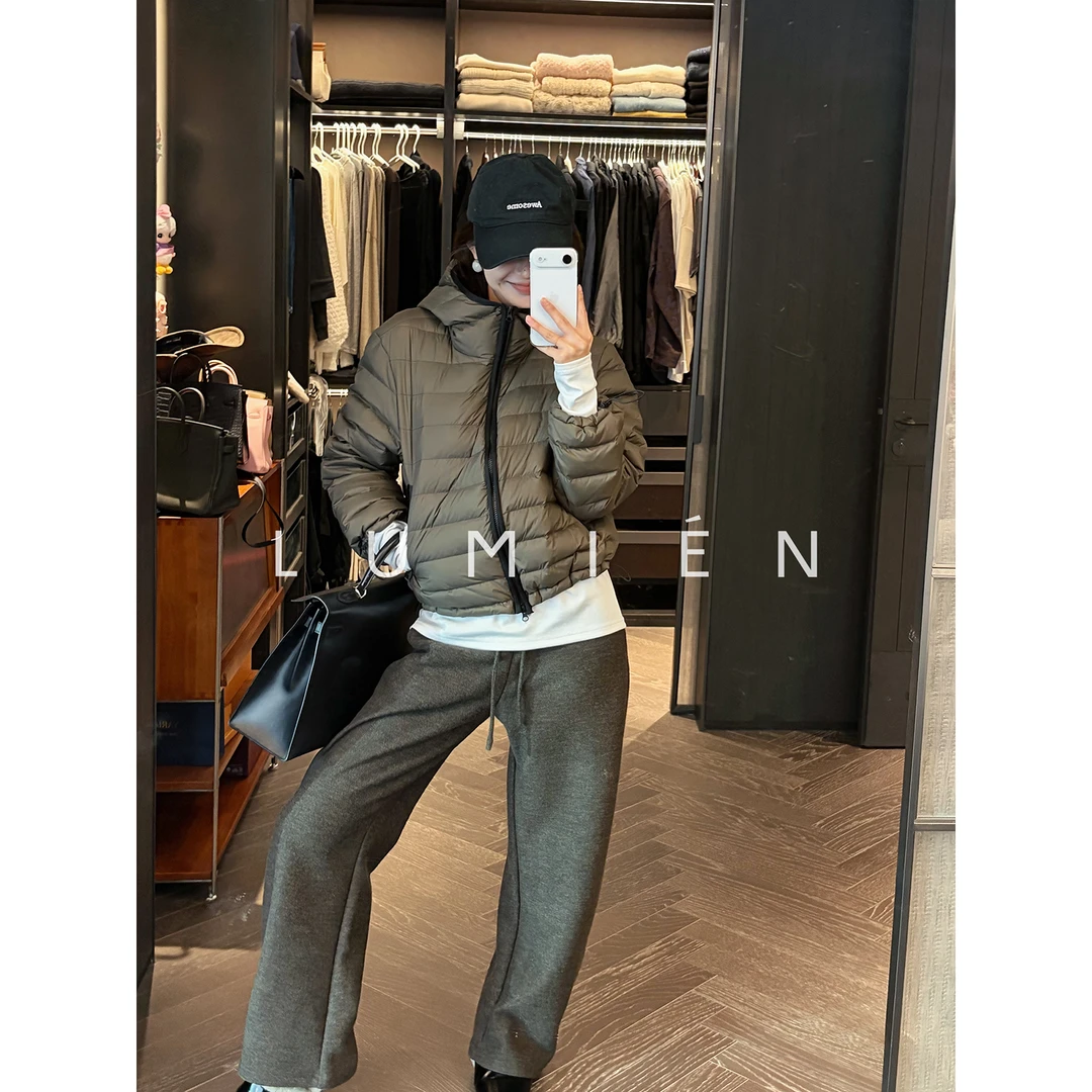 【LUMIEN 新品】2025秋冬新款排骨泡芙90绒子白鹅绒羽绒服LX5KWW295