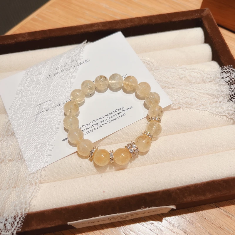 【时光】X452天然黄阿塞大点位手链转运招米手串礼物 多样性发一