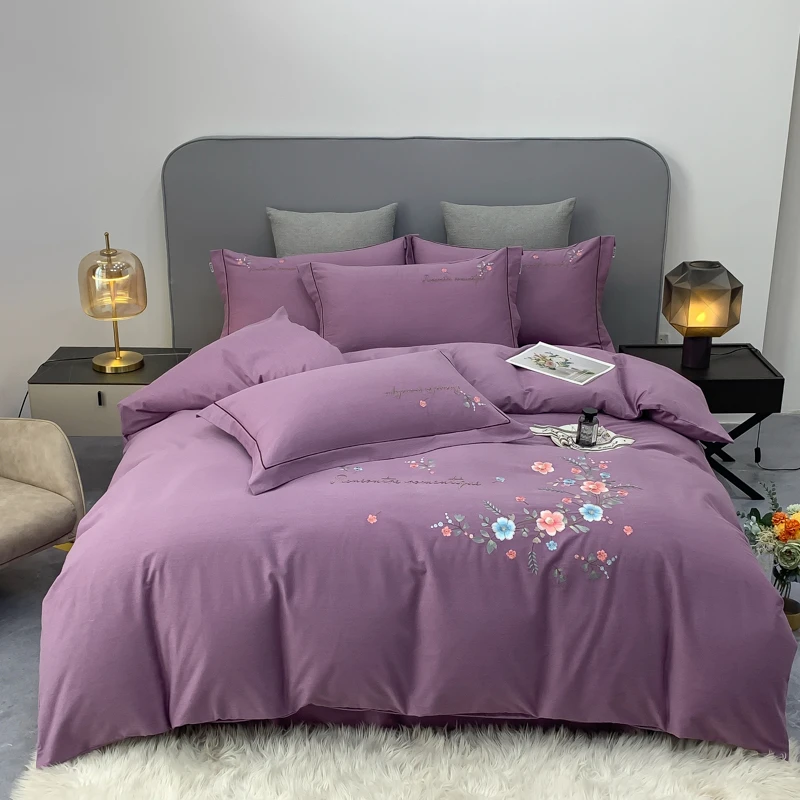 2024新款全棉加厚长绒棉磨毛四件套--伊心相伴系列