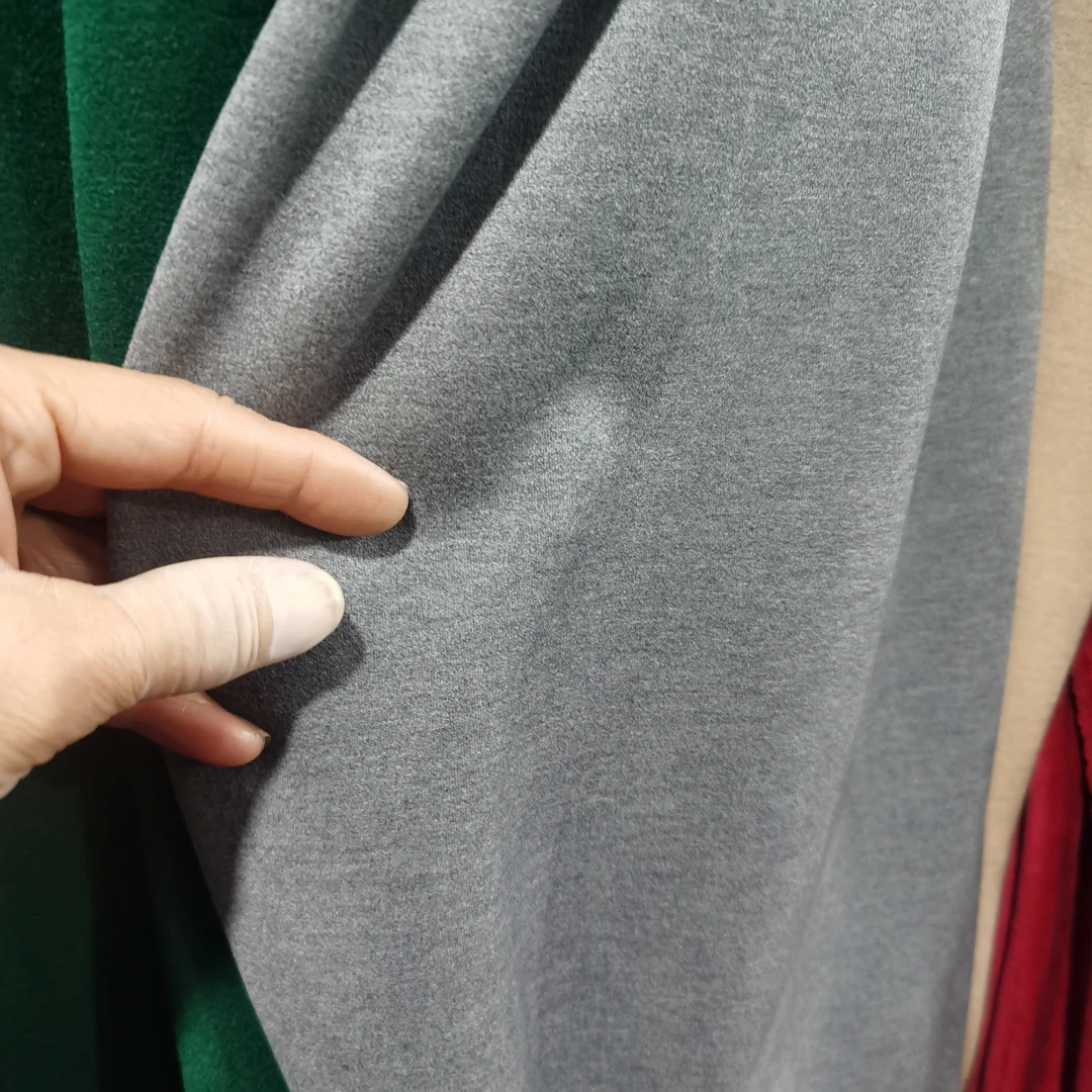 奥绒布料烟灰色1.3米