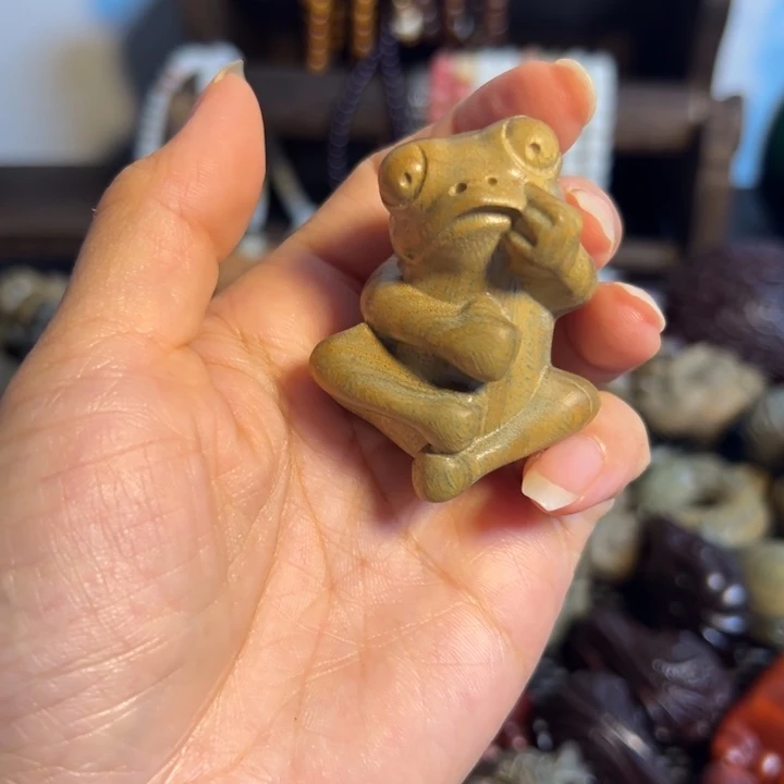把件小叶紫檀蛙蛙