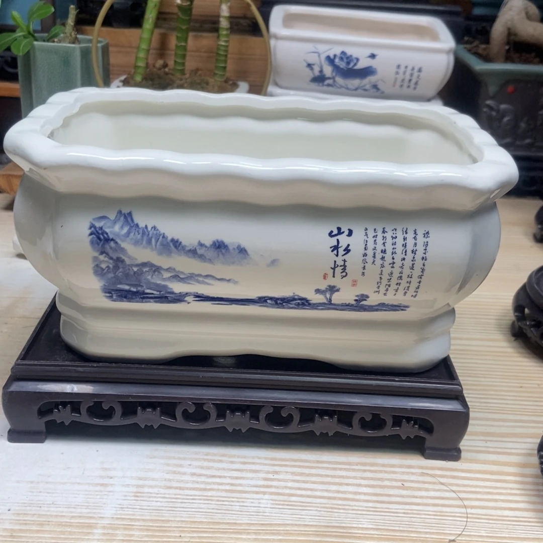 瓷片陶瓷花盆陶瓷艺术