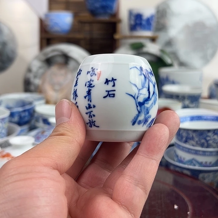 景德镇陶瓷手绘盖置