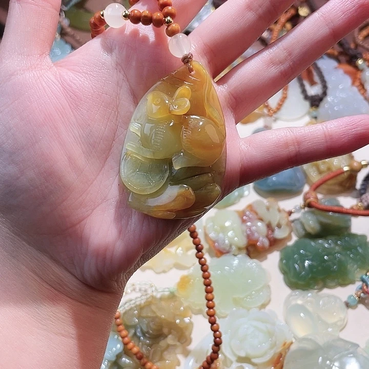 未镶嵌蛇纹石玉颈饰ଘ****✧