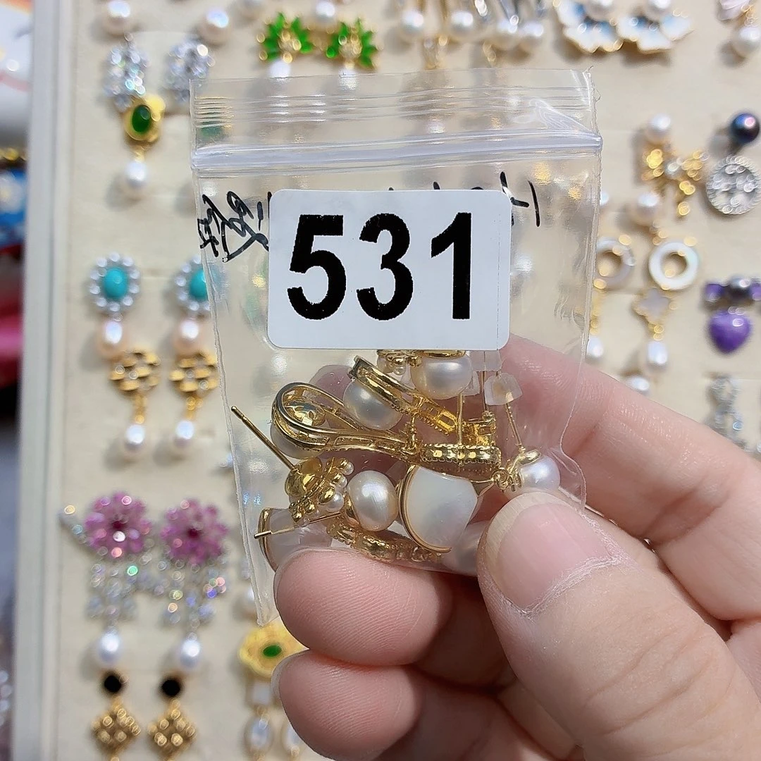 ****️淡水珍珠耳饰合金