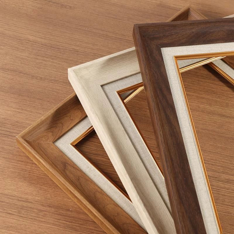 油画框外框定做数字丙烯油画装裱任意尺寸定制复古欧美像框架挂墙