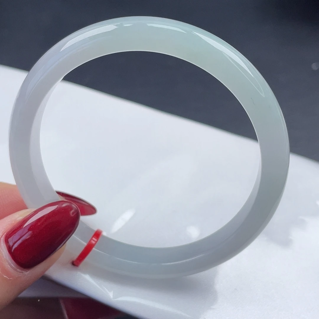 翡翠未镶嵌手镯54圈口