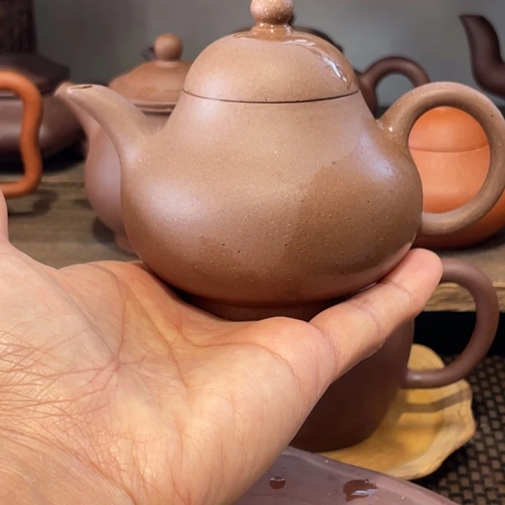 紫砂茶壶梨子洗好啦嘛