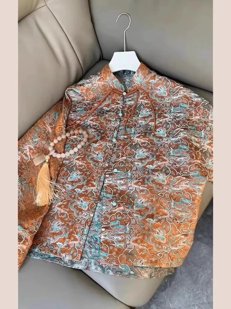 清【婉容】国风高级感时尚洋气外套女精致绝美上衣20245689-乖乖