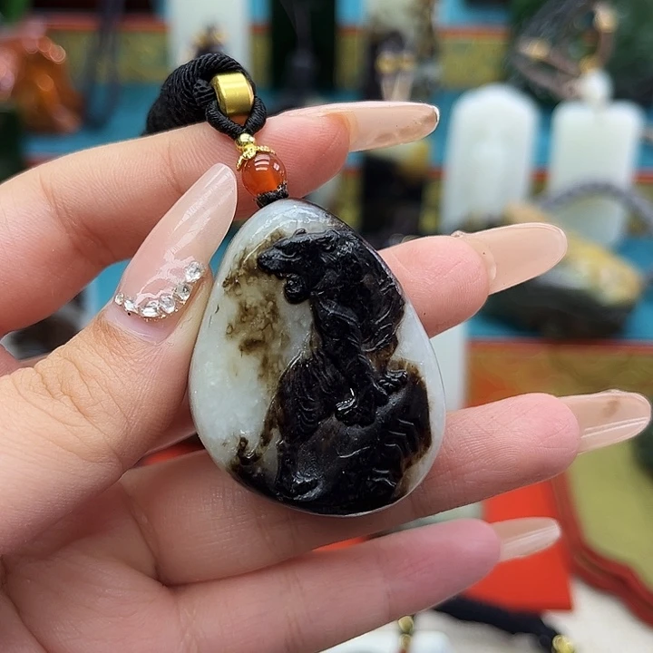 和田玉未镶嵌挂件