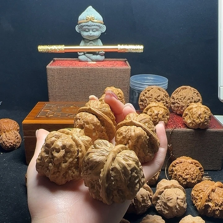林***吊坠文玩核桃两对蛤蟆头