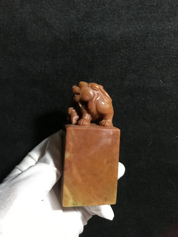 印度石047钮章3.9×3.9×9