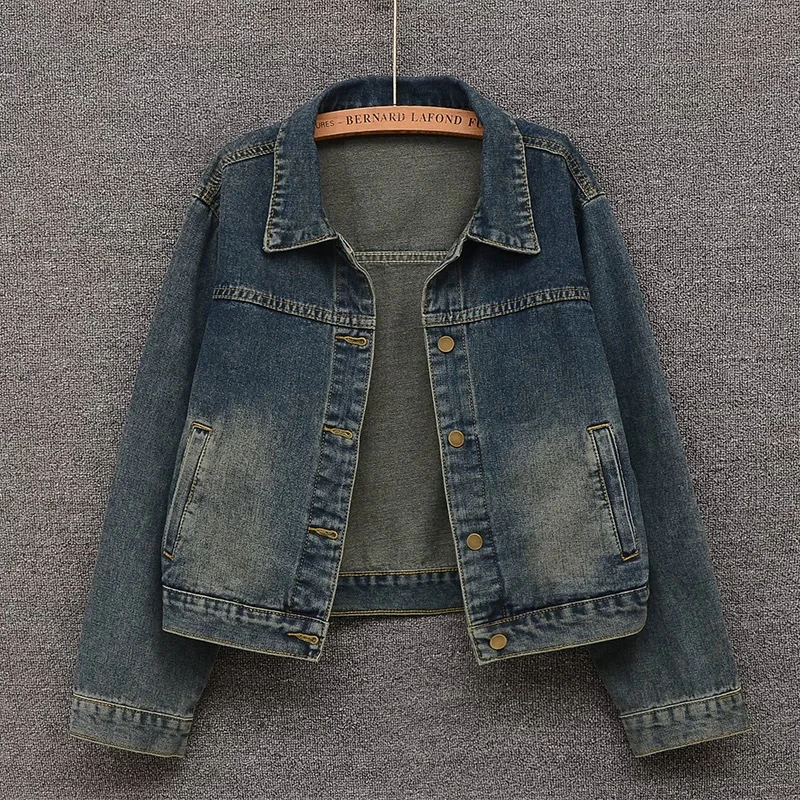 女直下摆不起球韩系刺绣短外套复古休闲时尚韩版秋季