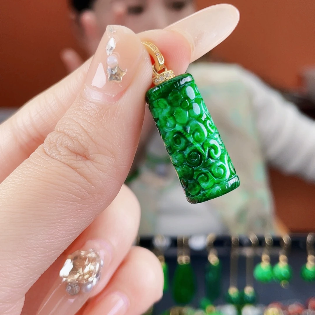 翡翠未镶嵌耳饰饰品