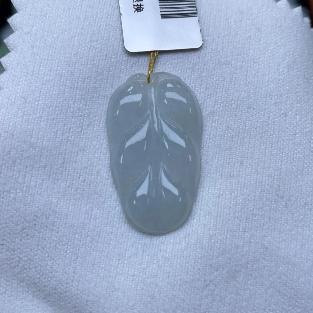 颈饰未镶嵌翡翠叶子