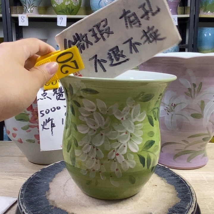 景德镇高温陶瓷花盆