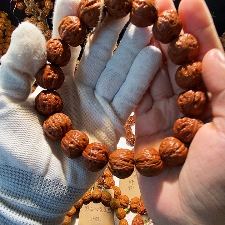 文玩核桃手串野生小核桃手串