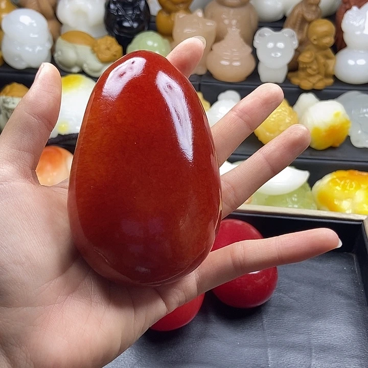 无花朵原石雕刻把件