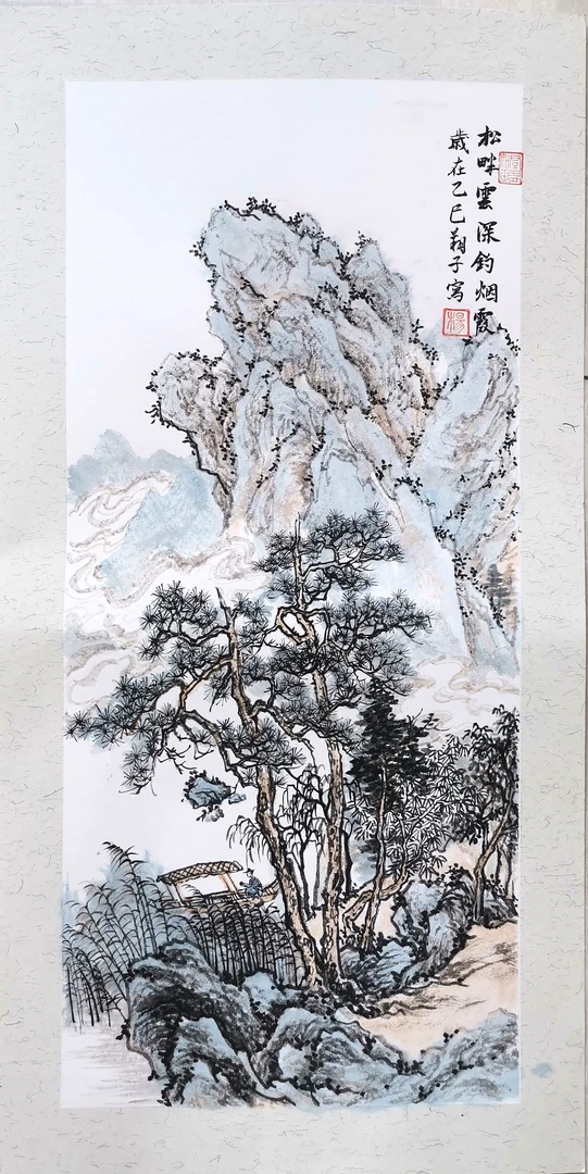 山水国画家居挂画家展厅办公室客厅卧室书房茶室餐厅酒店装饰画