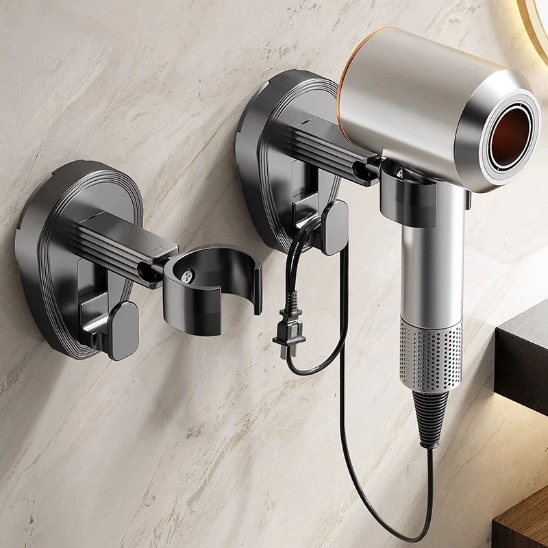 吸盘电吹风置物架免打孔卫生间懒人吹风机支架浴室吹风筒收纳神器