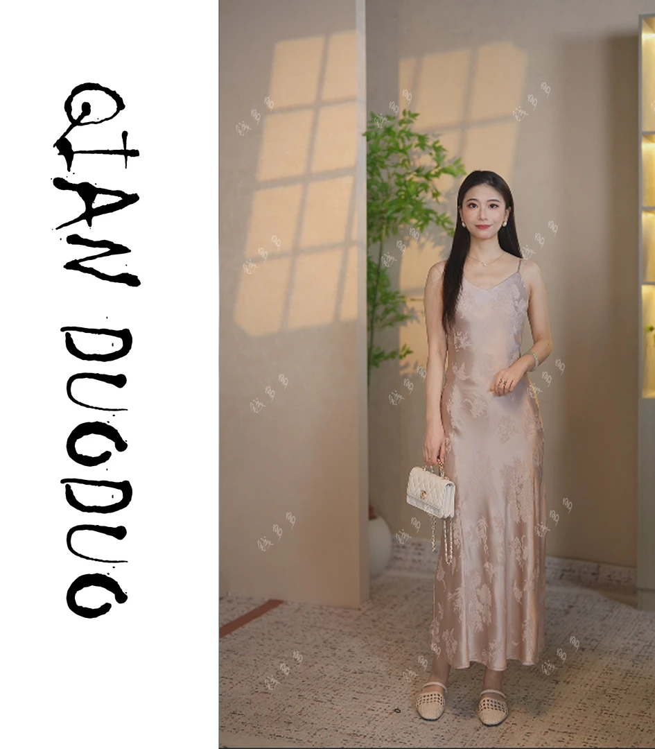 锦丝院【婉婷】夏季新中式温柔时尚复古百搭连衣裙662109