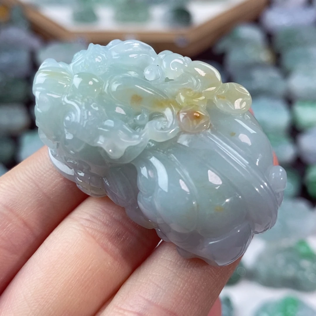 翡翠未镶嵌颈饰天然