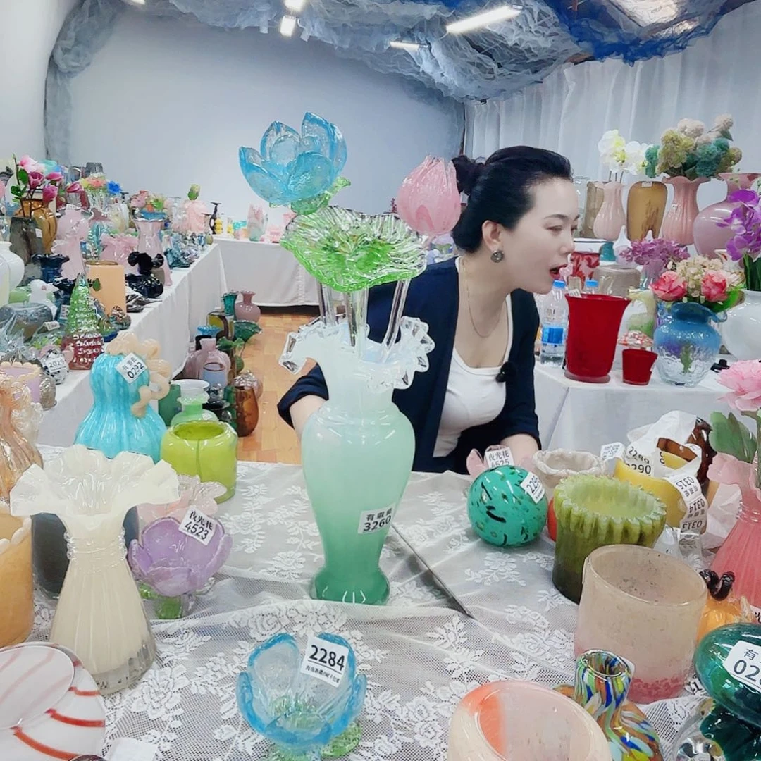 3支花加花瓶安妮家花瓶花器摆件