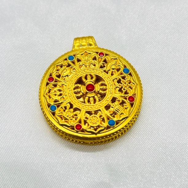 足金饰品/珐琅八宝罗盘/3.48/1B5A05114/q