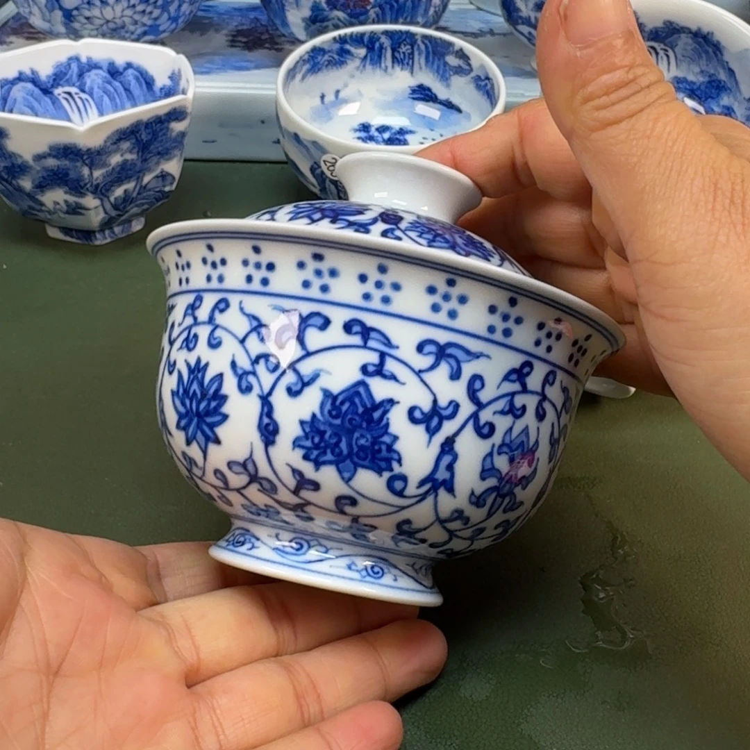 陶景德镇纯手绘茶具圆291