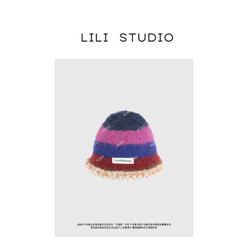 PCNY「层叠色彩」不理理秋冬新款日常百搭深色帽子女