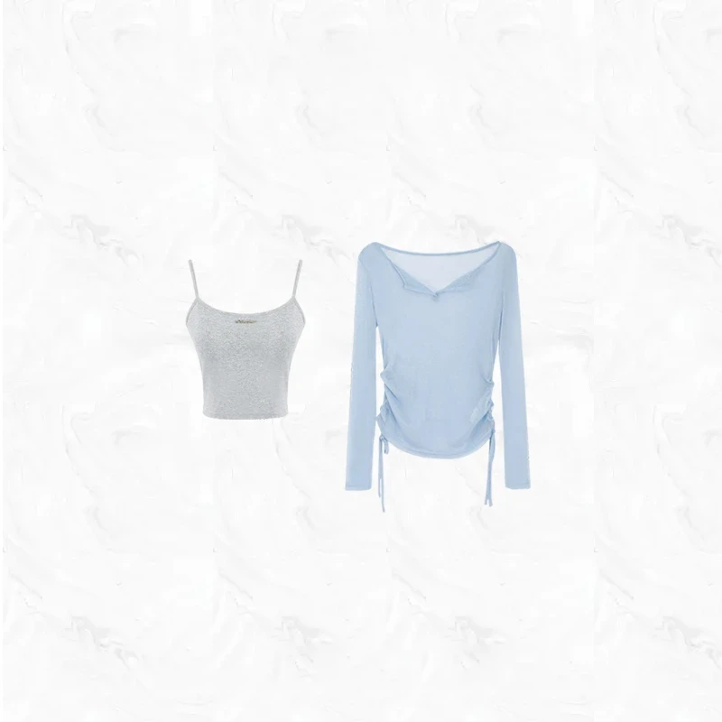 【冰蓝夏日】2025原创夏季新款小个子减龄洋气休闲短款套装