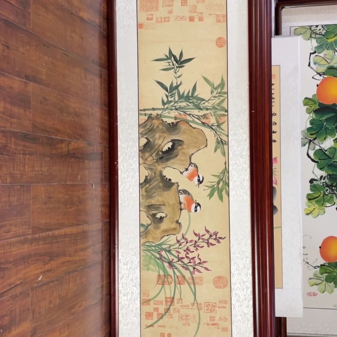 国画带框尺寸48*163厘米