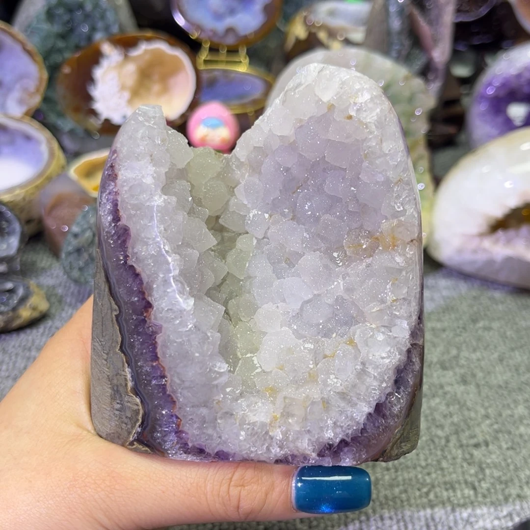 摆件未镶嵌紫晶晶镇摆件