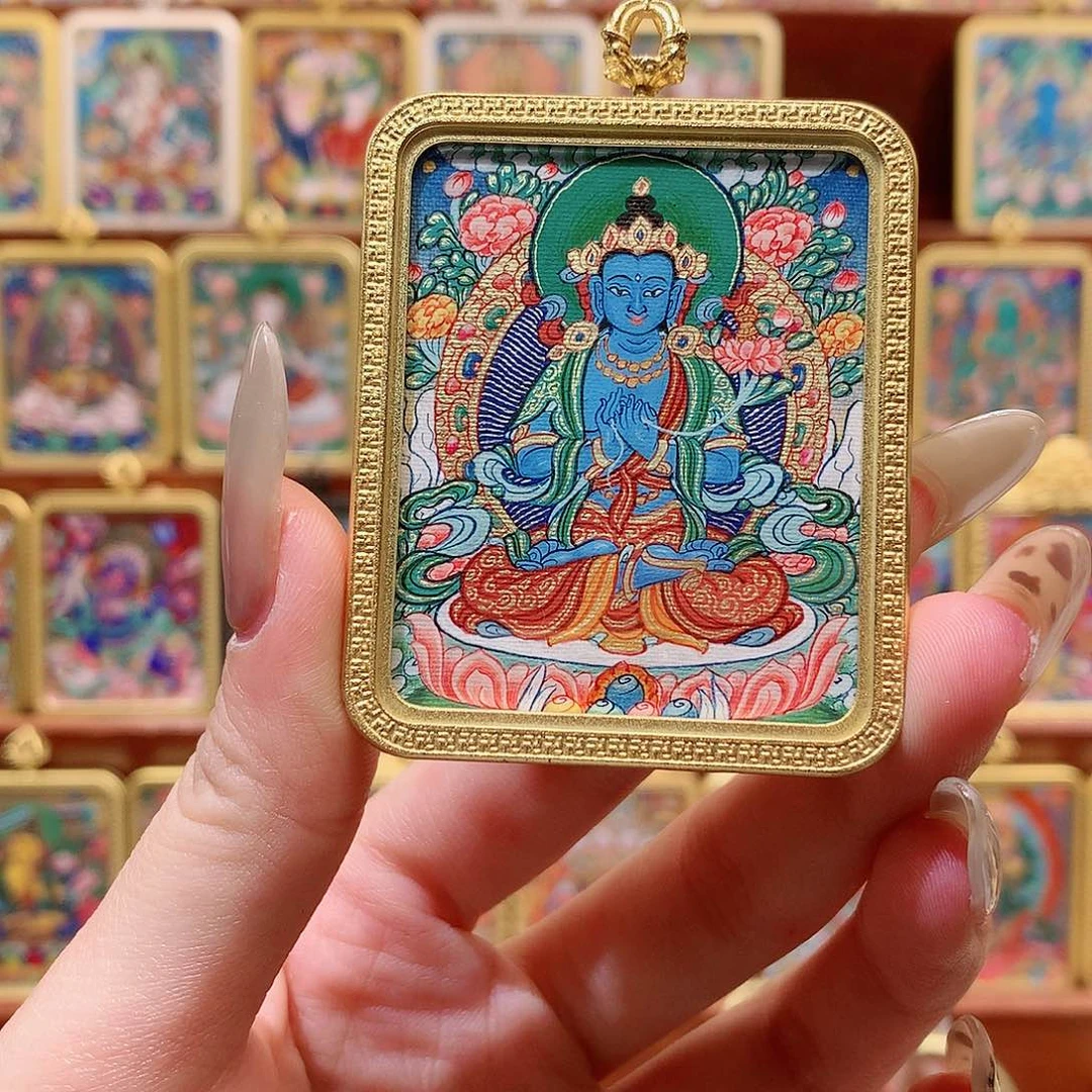 吊坠般若唐卡非遗传承