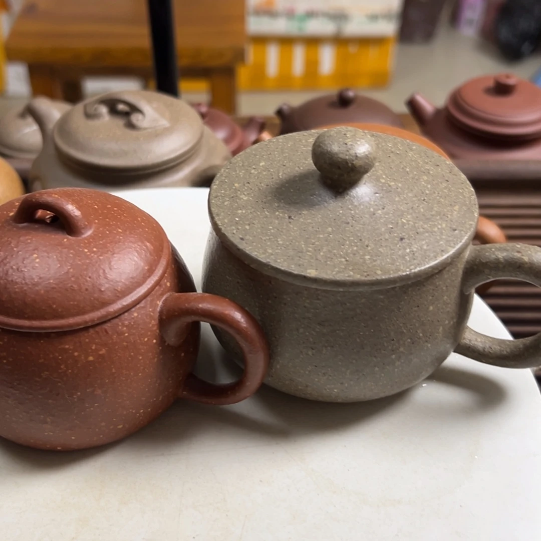 ****斯茶壶紫砂红将破小土豆加盖杯