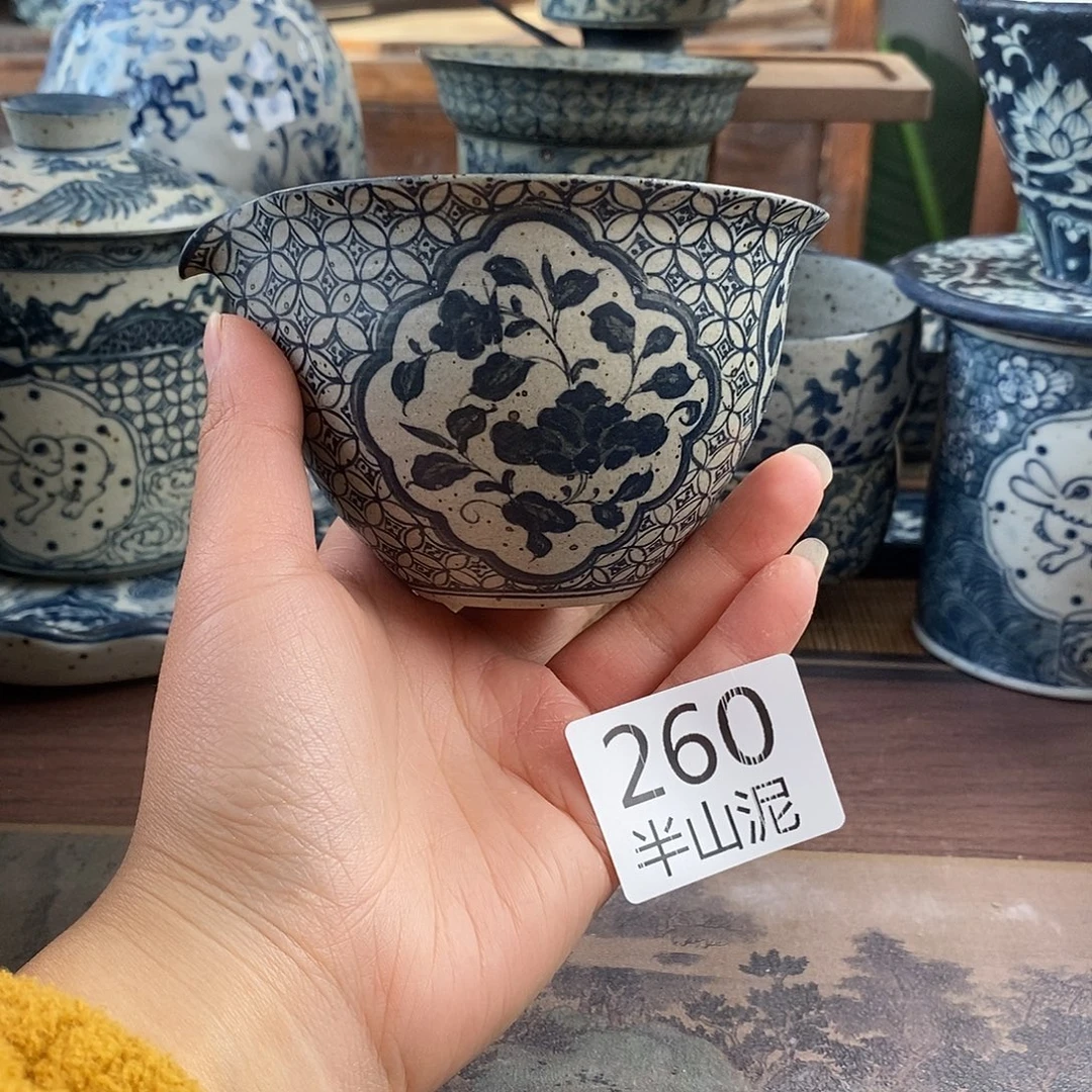 陶手工手绘青花高温陶瓷