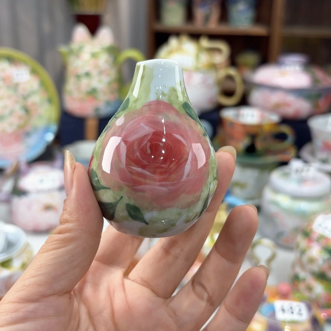 景德镇手绘高温釉下彩陶瓷茶具