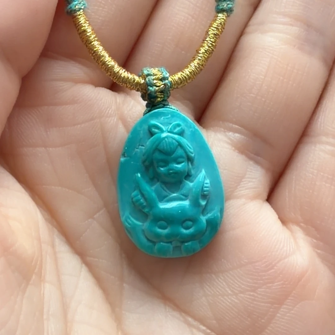 绿松石未镶嵌颈饰