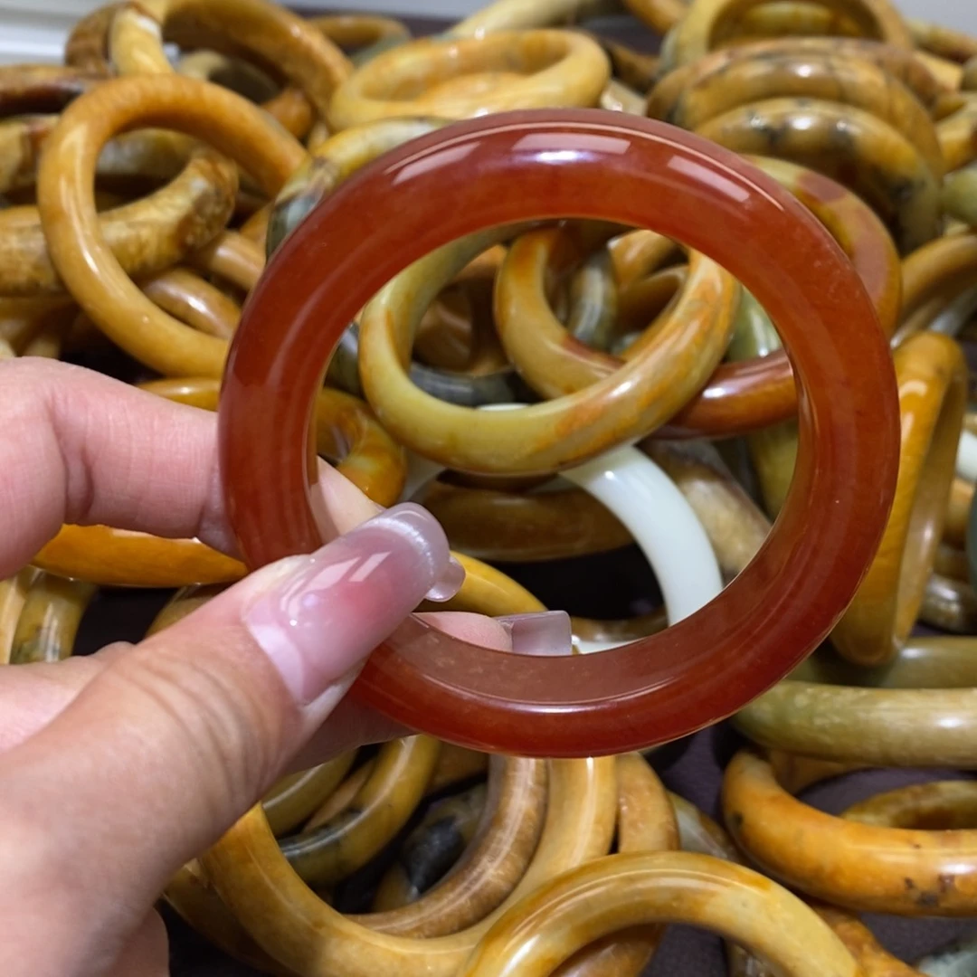 未镶嵌蛇纹石玉手镯