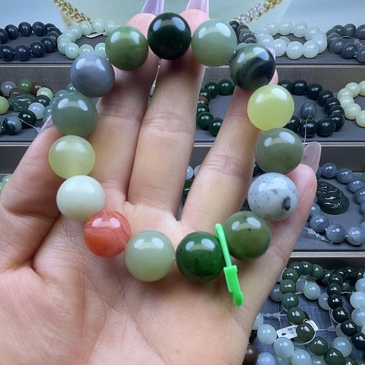 和田玉未镶嵌手链