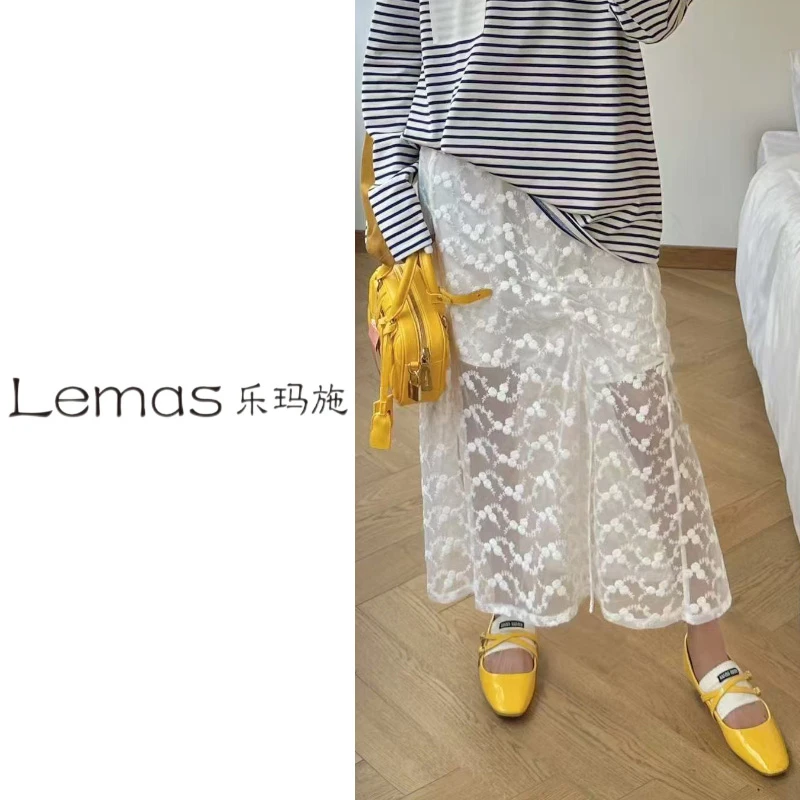 【乐玛施】巴黎万香 复古刺绣半裙 5328