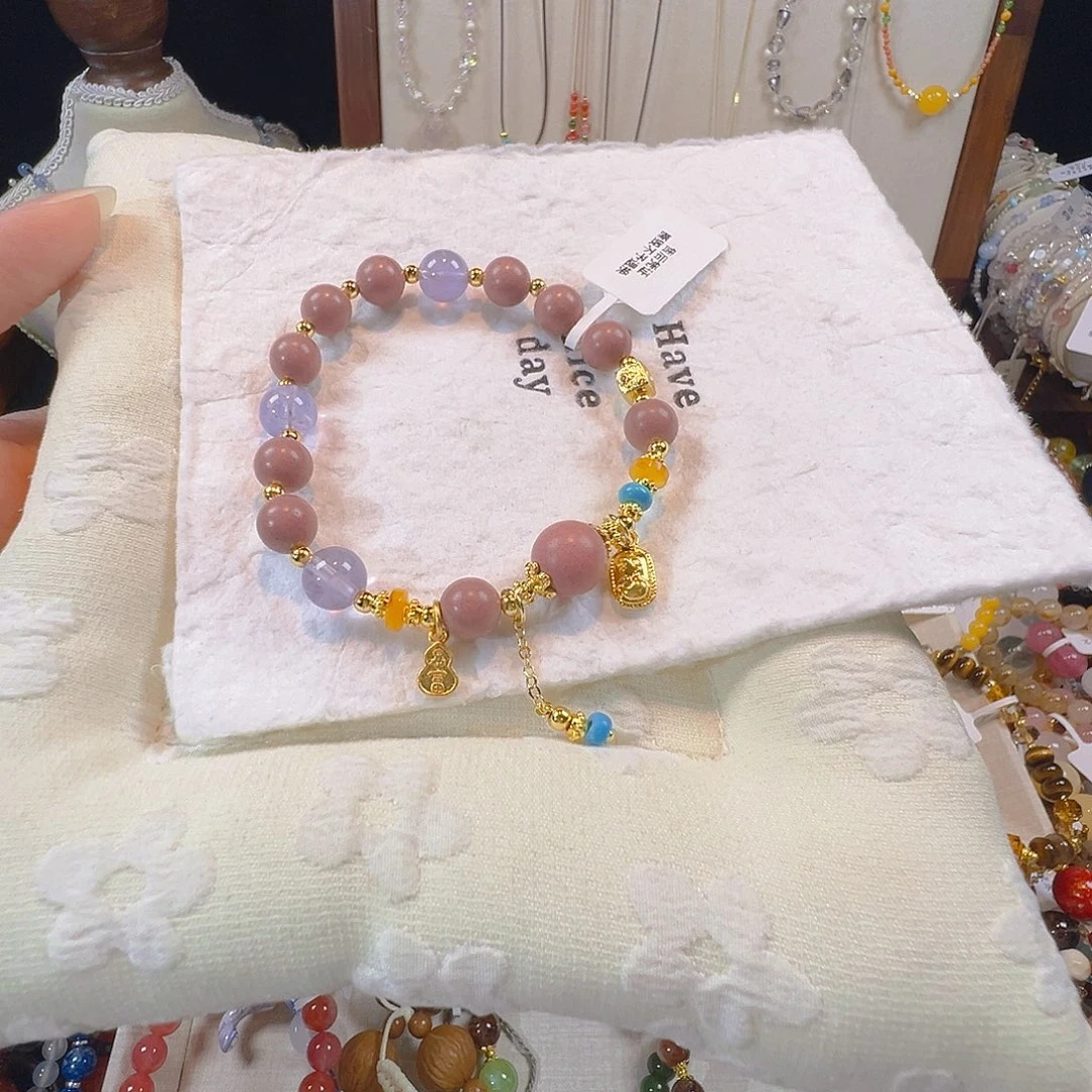 手链水晶未镶嵌粉黛紫水晶