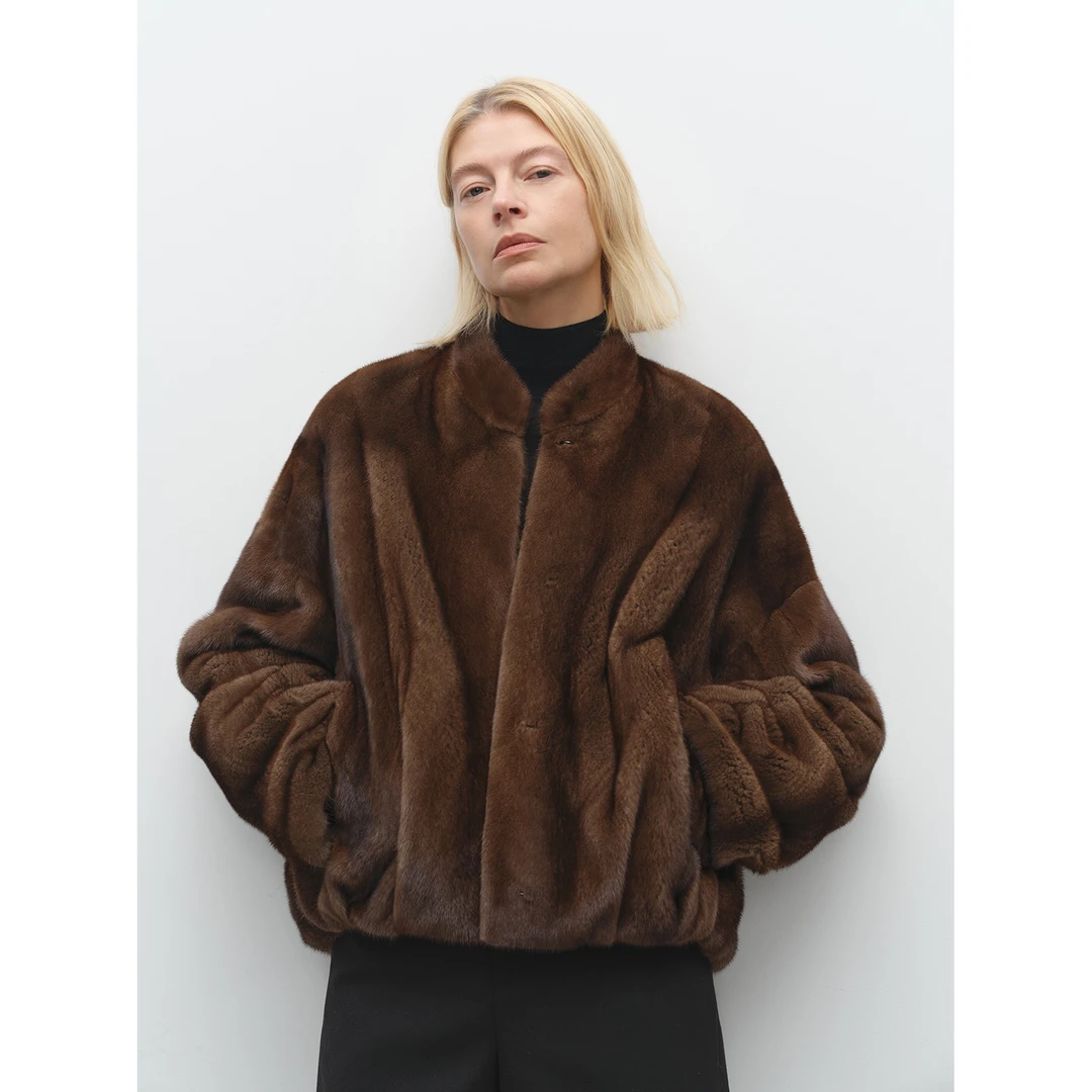 MSBEAST粉丝内购会 弯刀袖水貂短外套 D72658