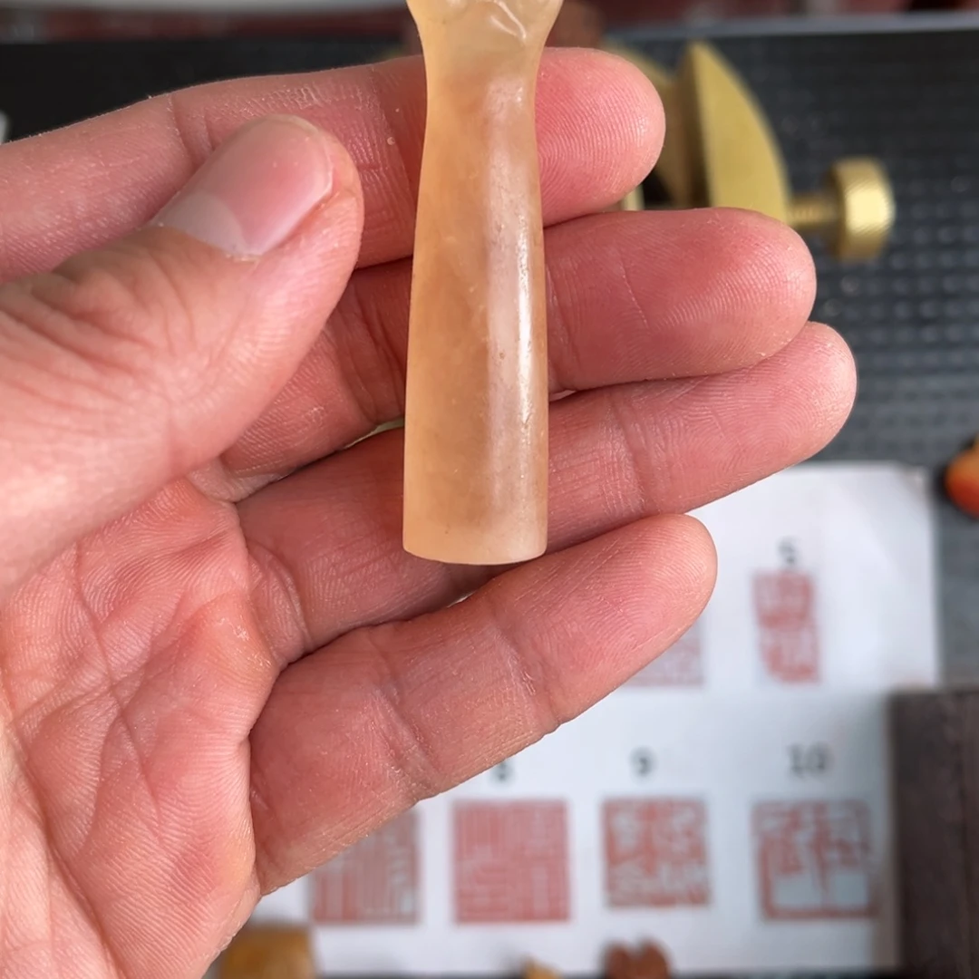 巴林石印石慕*现场纯手工定制制作精美
