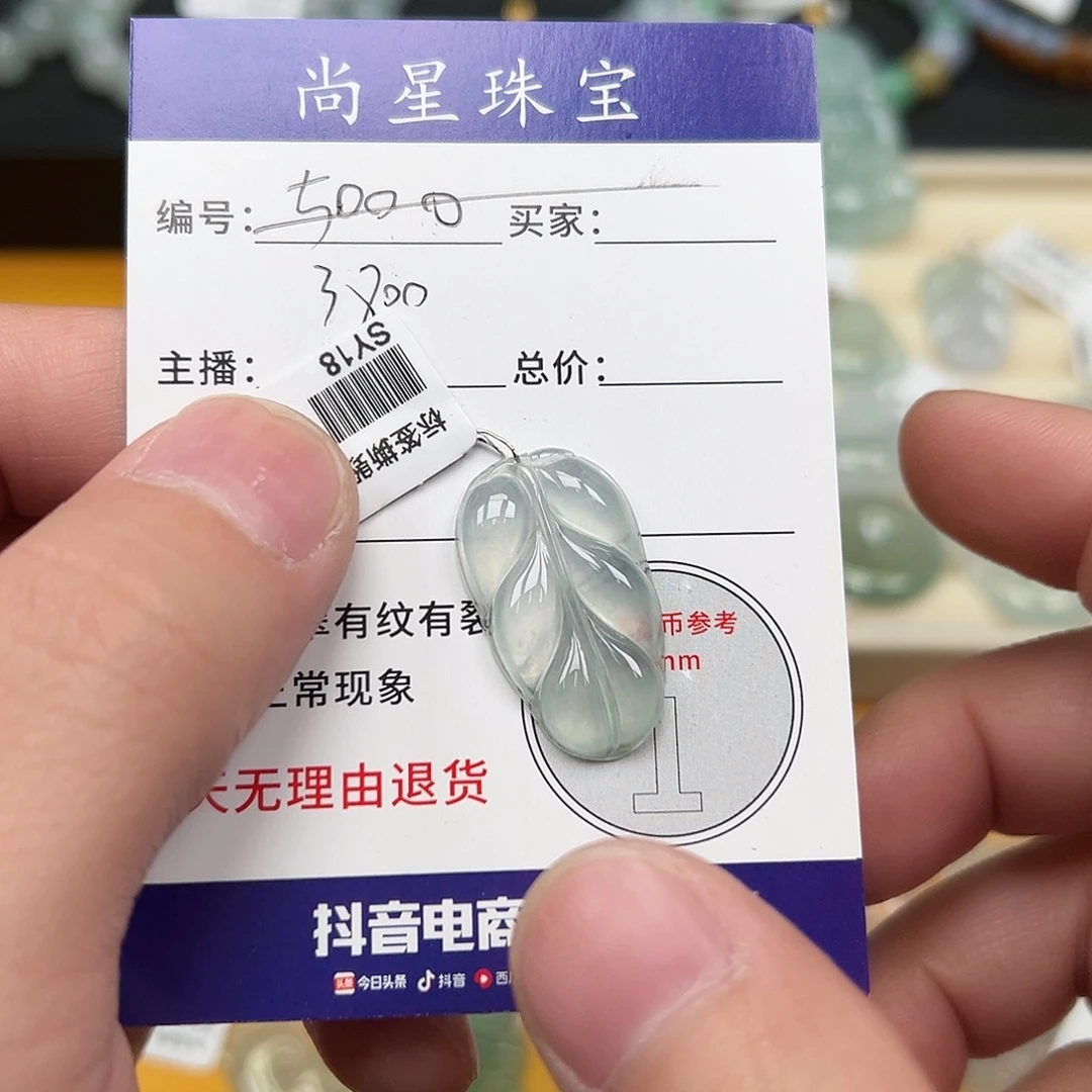 翡翠未镶嵌吊坠(不含链)