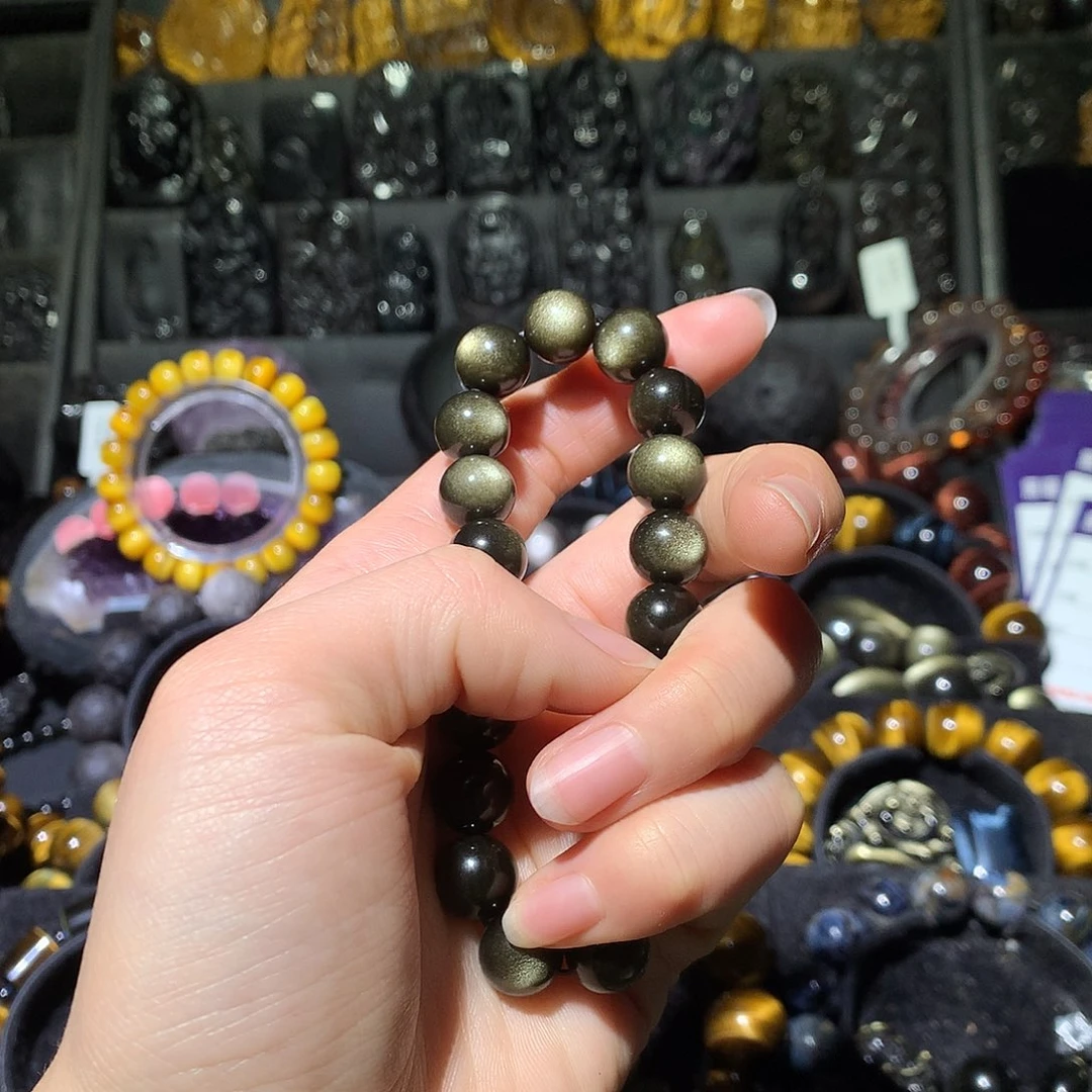 黑曜岩手链未镶嵌太****?