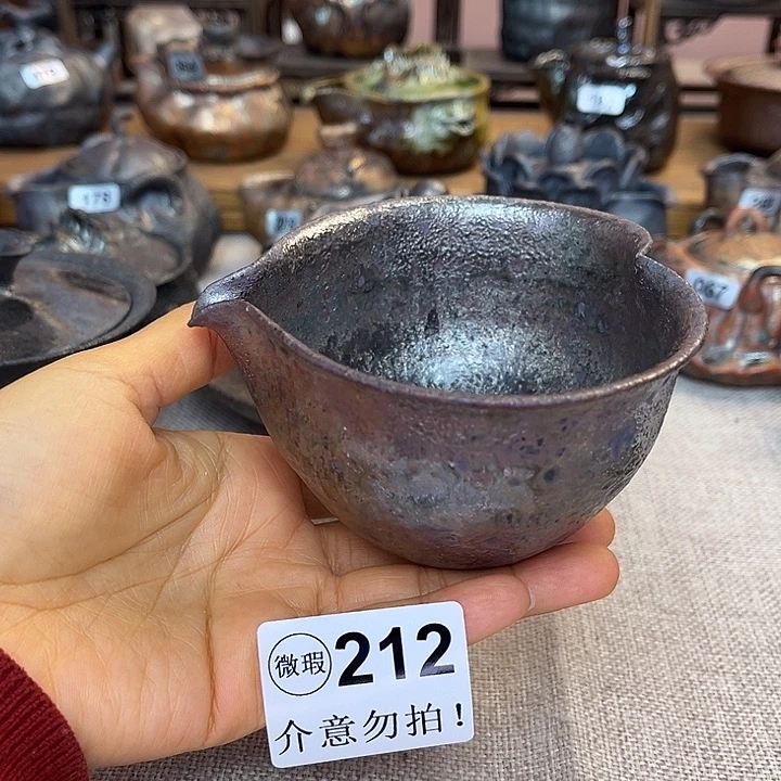 裸柴烧陶瓷手工茶器